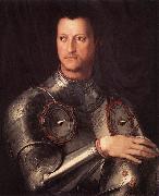 BRONZINO, Agnolo Cosimo I de  Medici in Armour oil